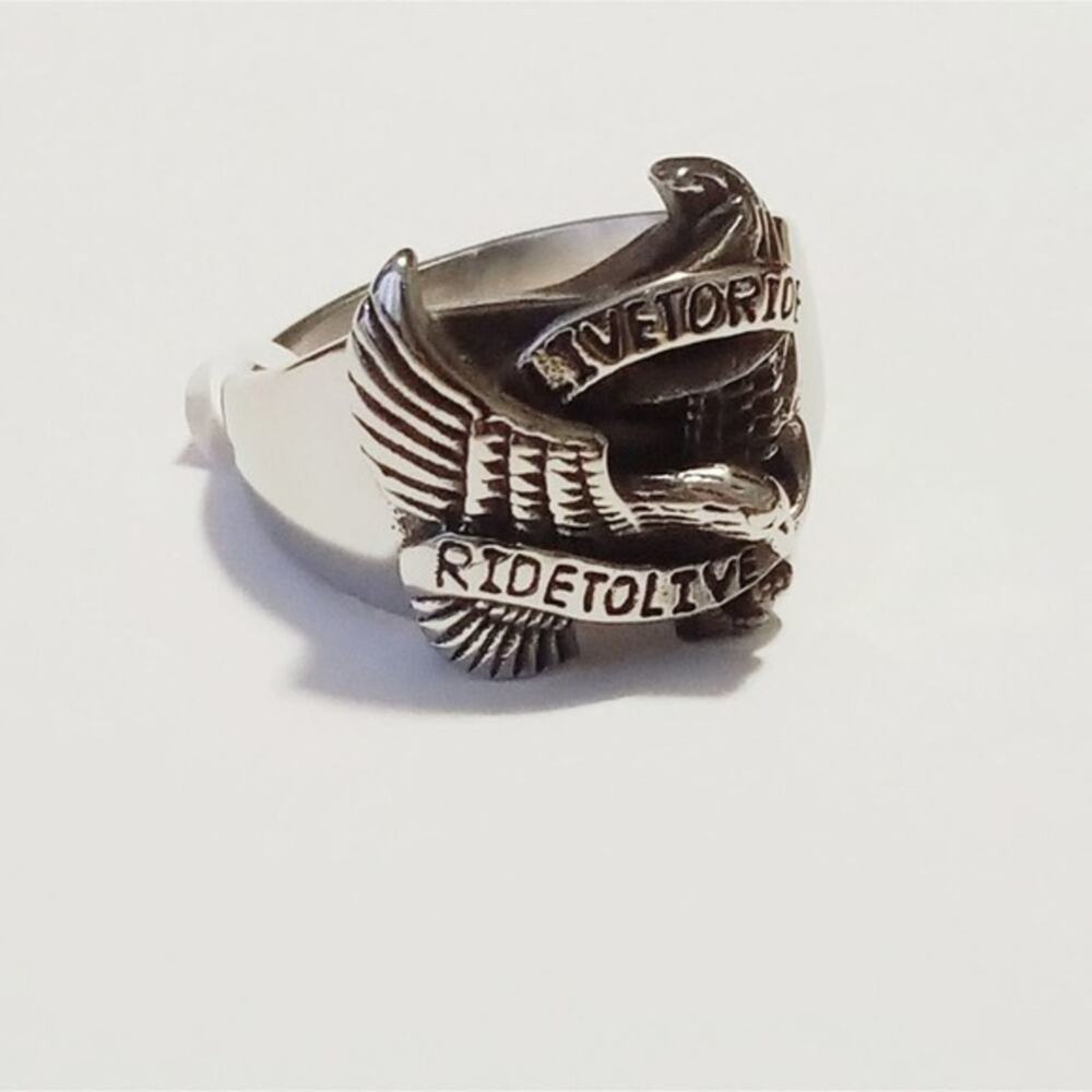 New 316L Stainless steel biker eagle ring‎ size 13